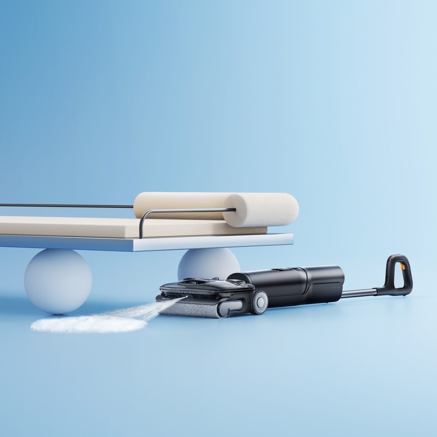 Roborock F25 Ace Pro, máy hút bụi lau nhà bằng công nghệ tạo bọt siêu vi hoàn toàn mới - Gap sat san 180 do