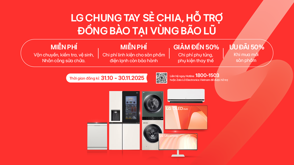 LG miễn phí kiểm tra và sửa chữa thiết bị điện tử gia dụng đến 11 tỉnh thành miền Trung ảnh hưởng bão lũ 1 LG miễn phí kiểm tra và sửa chữa thiết bị điện tử gia dụng đến 11 tỉnh thành miền Trung ảnh hưởng bão lũ - Hinh 12