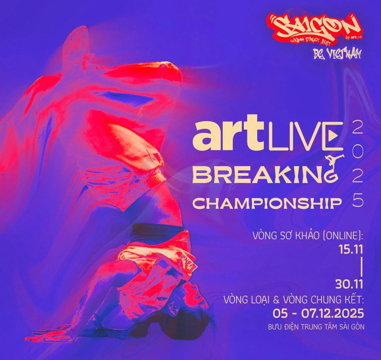 Saigon Urban Street Fest 2025, nhảy đường phố, Graffiti và hàng loạt hoạt động ấn tượng, sẽ diễn ra ở trung tâm Sài Gòn 1 Saigon Urban Street Fest 2025, nhảy đường phố, Graffiti và hàng loạt hoạt động ấn tượng, sẽ diễn ra ở trung tâm Sài Gòn - Poster cuoc thi ABC 2025