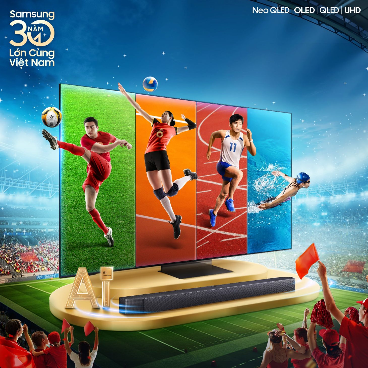 Samsung AI TV nâng tầm trải nghiệm cùng SEA Games 33 - image 2