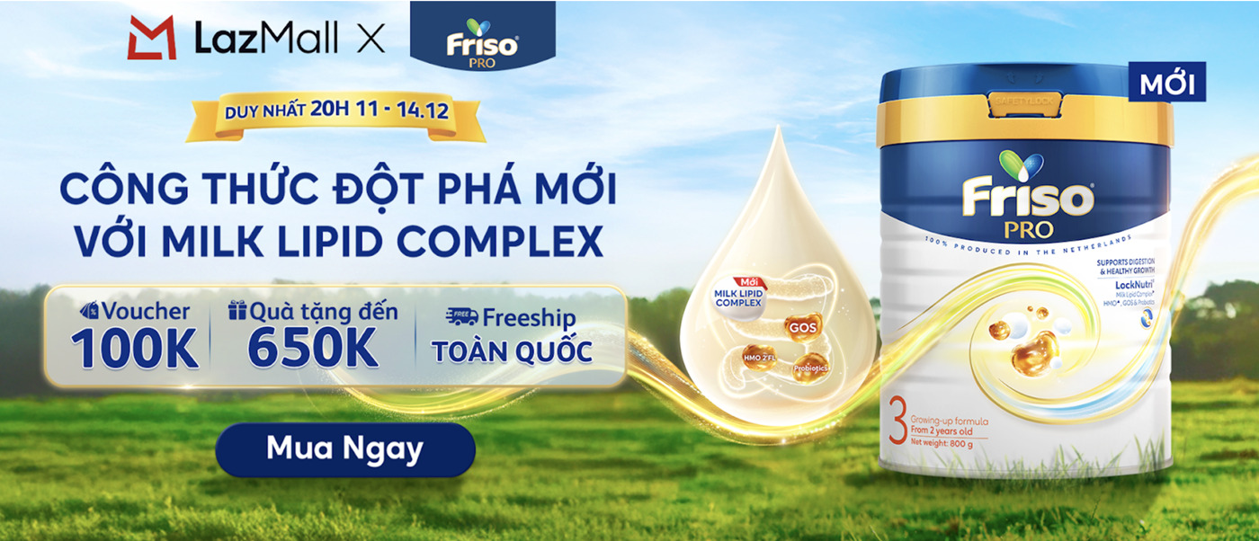 Friso công bố loạt khuyến mãi trên Lazada dịp sale 12.12 1 Friso công bố loạt khuyến mãi trên Lazada dịp sale 12.12 - ANH 3