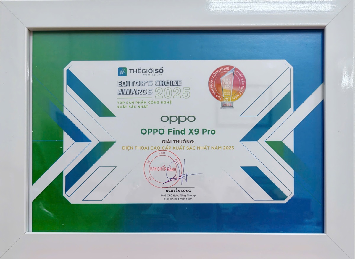 Giải Editor’s Choice Awards 2025: OPPO Find X9 Pro - Điện thoại cao cấp xuất sắc nhất năm 2025  - FindX
