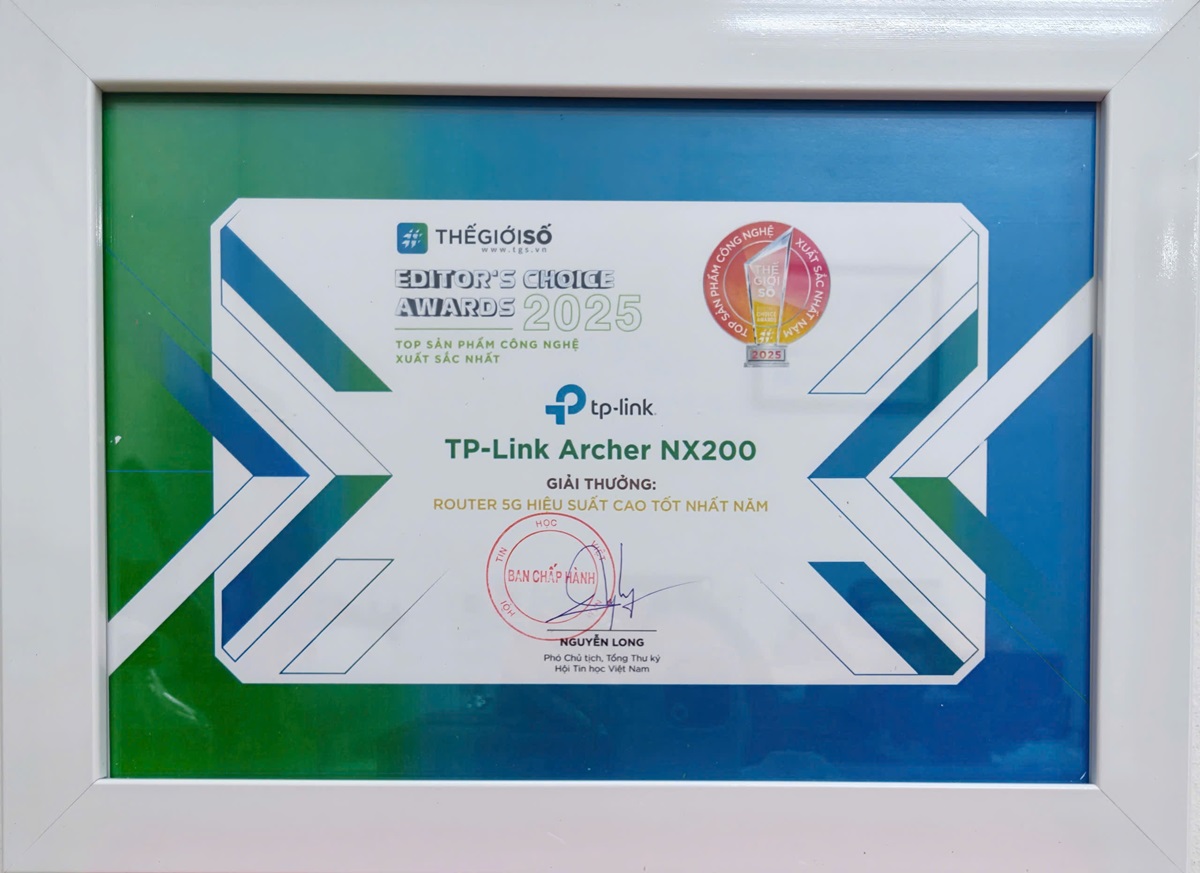 Giải Editor’s Choice Awards 2025: TP-Link Archer NX200 - Router 5G hiệu suất cao tốt nhất năm - TP Link Arche