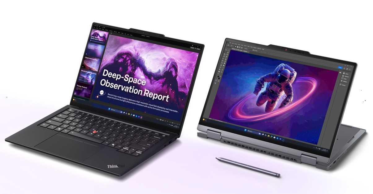 Lenovo giới thiệu loạt thiết bị và giải pháp AI mới cho doanh nghiệp hiện đại tại CES 2026 - 03 ThinkPad X1 Carbon Gen 14 and ThinkPad X1 2 in 1 Gen 11 Aura Editions