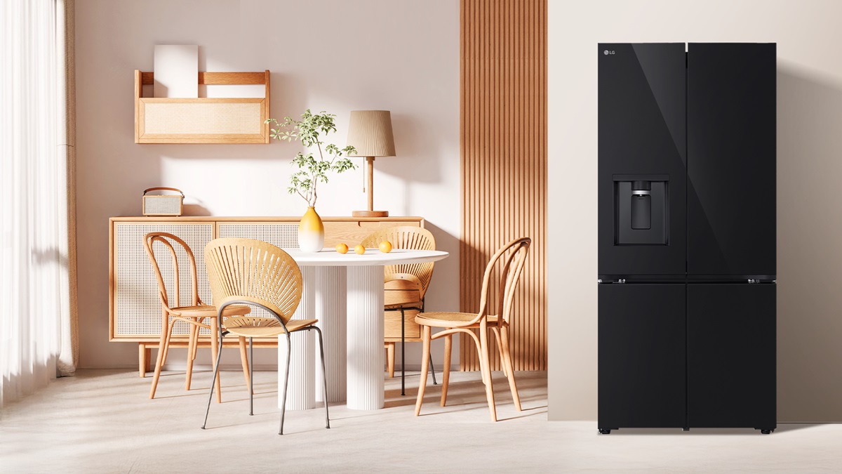 LG ra mắt 3 dòng tủ lạnh và tủ đông mới thiết kế cho gia đình Việt - Tủ lạnh LG French Door mặt gương F58BGD Phiên bản dành riêng Bếp Việt