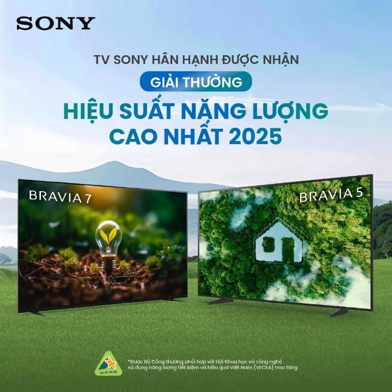 TV BRAVIA của Sony đạt giải thưởng Hiệu suất năng lượng cao nhất năm 2025 - image 18