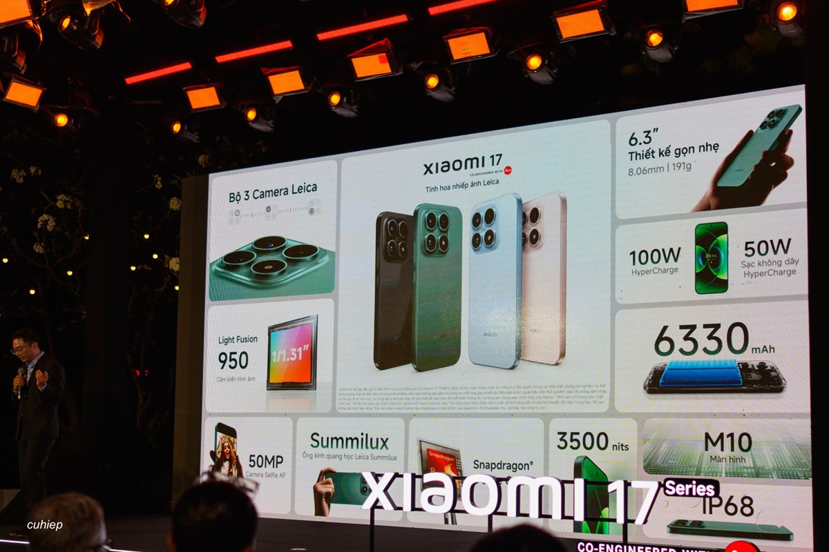 Xiaomi 17 Series, flagship nổi bật đã ra mắt tại Việt Nam, cảm biến lớn, thiết kế đẹp 5 Xiaomi 17 Series, flagship nổi bật đã ra mắt tại Việt Nam, cảm biến lớn, thiết kế đẹp - 645418348 766501063203196 8457539639616611544 n