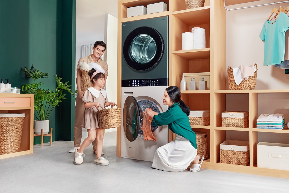 LG Việt Nam dẫn đầu thị trường máy giặt sấy liên tục 9 năm - Tháp giặt sấy LG WashTower mang dến trải nghiệm liền mạch và thuận tiện