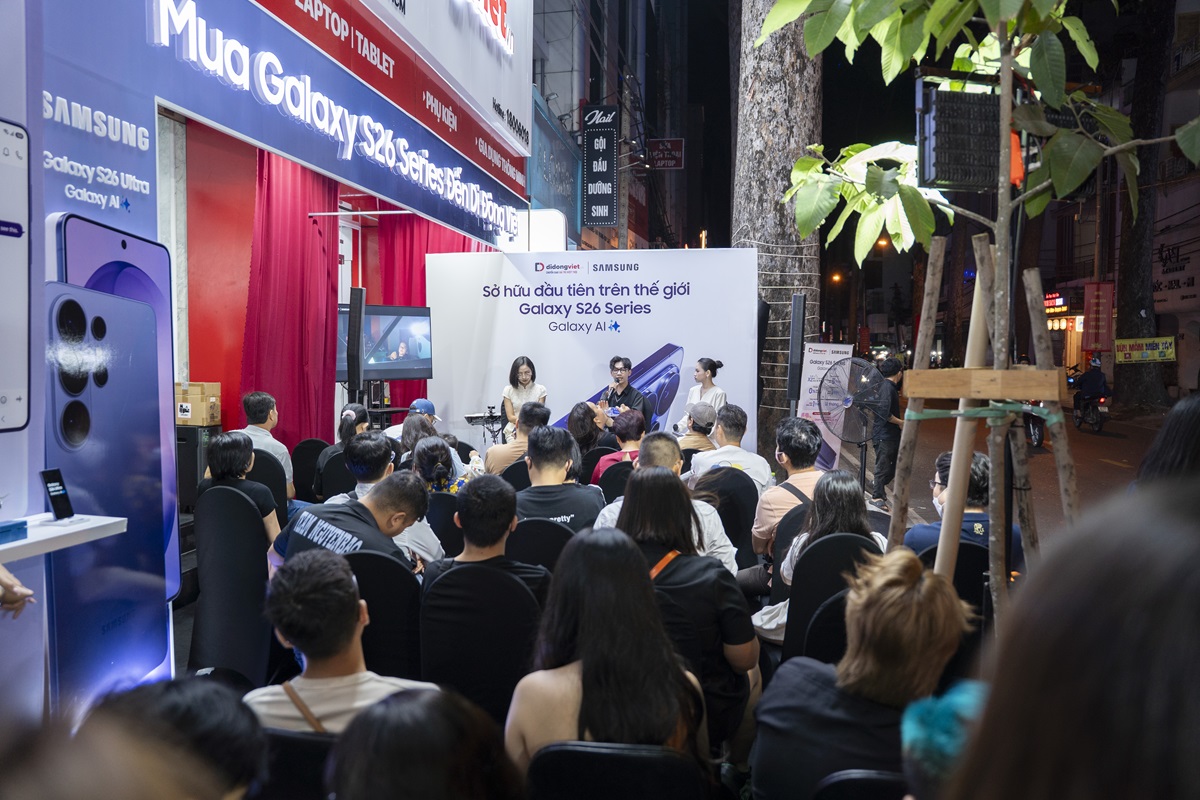 Di Động Việt trả hàng và mở bán Galaxy S26 series xuyên đêm, quà tặng giá trị cho người đặt sớm - DI Dộng Việt0503 82
