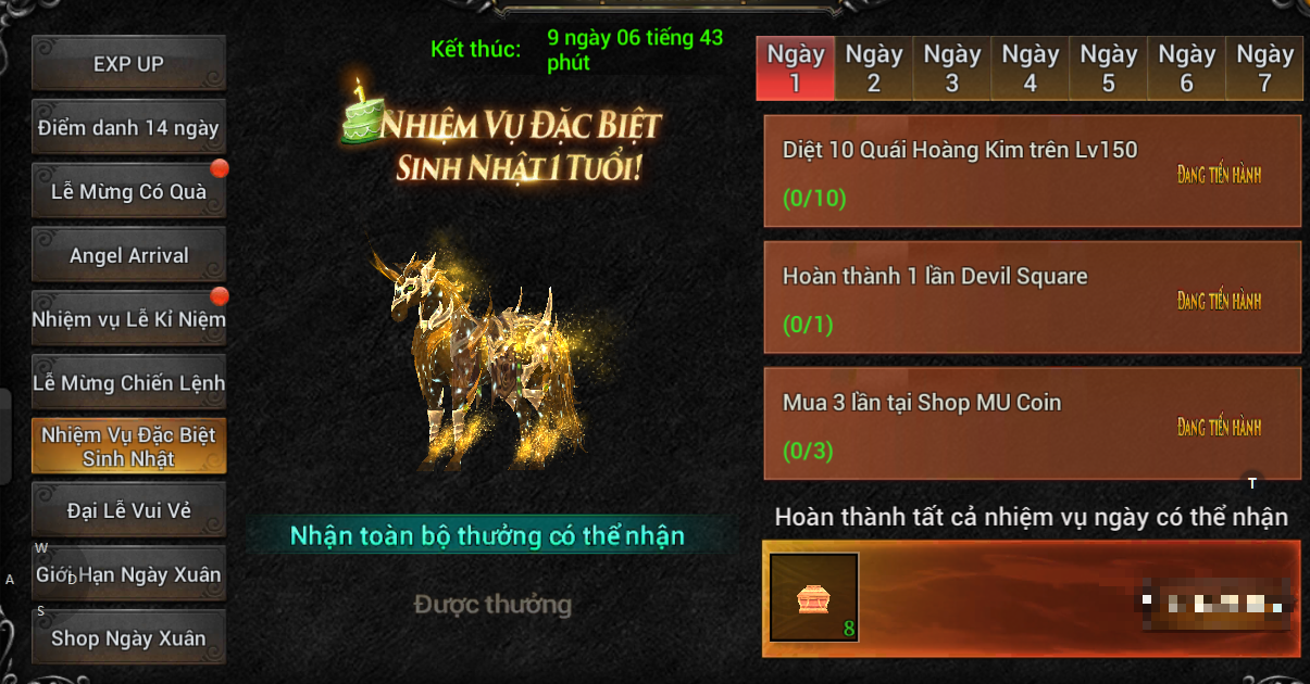 MU Lục Địa VNG tung loạt quà tặng hấp dẫn mừng sinh nhật 1 tuổi 3 MU Lục Địa VNG tung loạt quà tặng hấp dẫn mừng sinh nhật 1 tuổi - Hinh 3 4