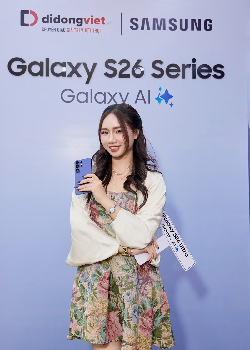 Di Động Việt trả hàng và mở bán Galaxy S26 series xuyên đêm, quà tặng giá trị cho người đặt sớm - LB 3365
