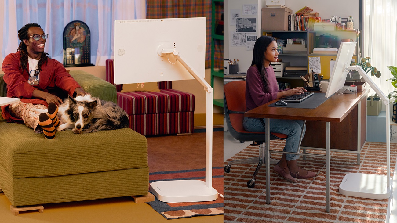 Màn hình thông minh LG Smart Monitor Swing: Chân đế bánh xe, cảm ứng, không cần kết nối máy tính - LG Smart Monitor Swing dáp ứng da dạng nhu cầu người dùng