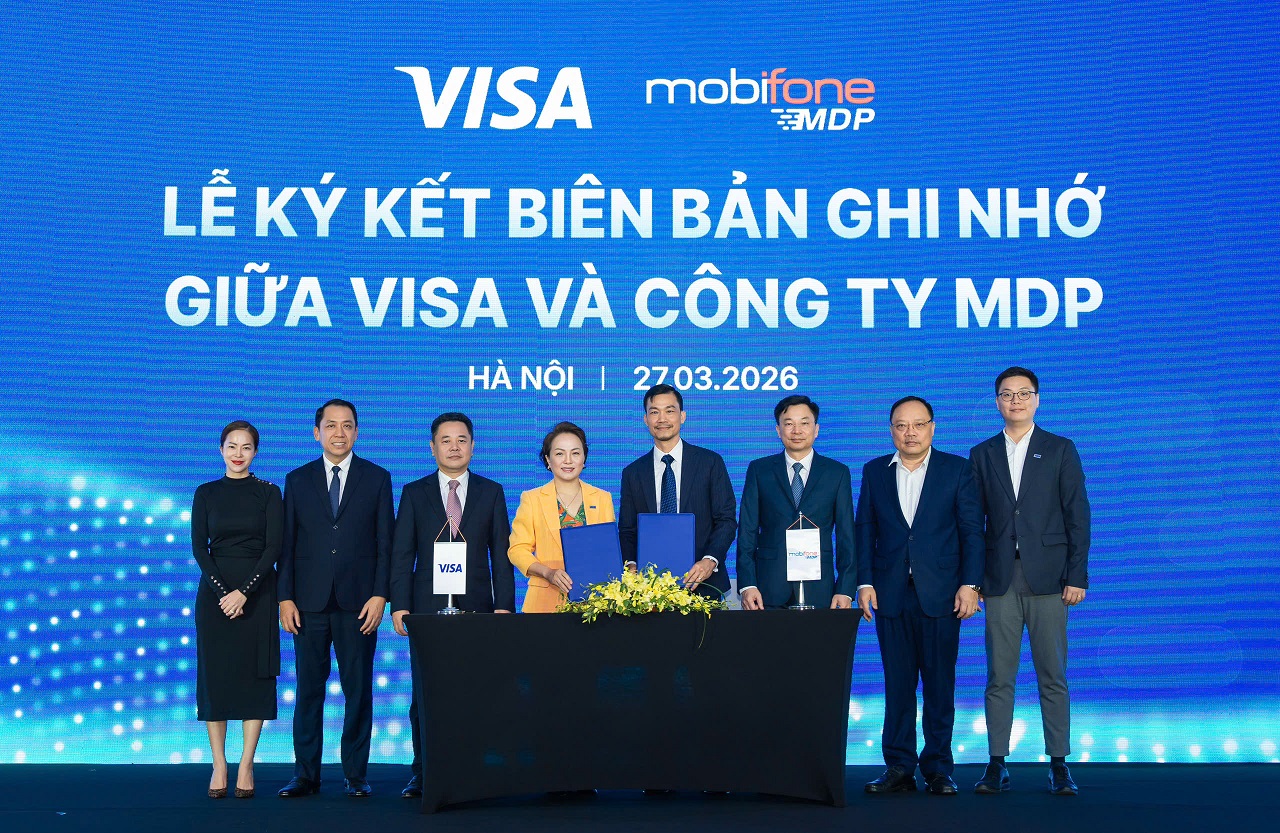 Visa và MobiFone Digital Payment hợp tác thúc đẩy thanh toán số và đổi mới sáng tạo tại Việt Nam - Lễ ký kết Biên bản ghi nhớ giữa Visa và Công ty MDP 2