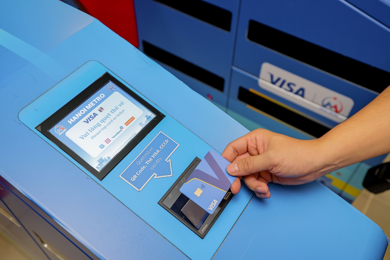Visa và Hanoi Metro cho Thanh toán mở trên toàn mạng lưới metro Thủ đô - Thanh toán bằng thẻ Visa Hanoi Metro