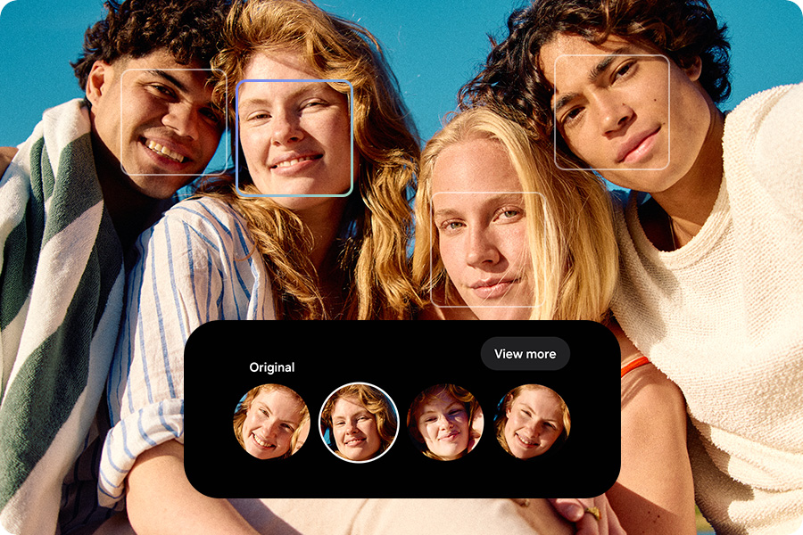 Samsung Galaxy A57 5G và Galaxy A37 5G, giá từ hơn 10 triệu đồng, nhiều tính năng chuyên nghiệp, cao cấp - Tinh nang Best Face ghi lai nhung buc anh nhom hoan hao