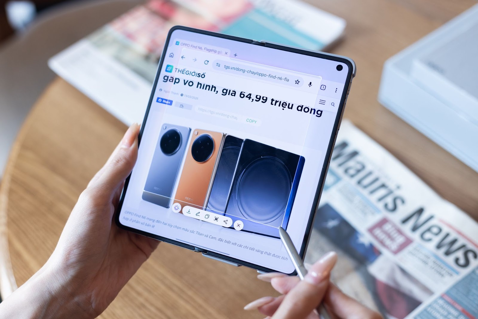 OPPO Find N6: Văn phòng và studio nghệ thuật giao thoa trong một kiệt tác gập - image 46