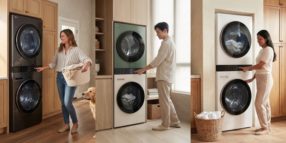 Tháp giặt sấy LG WashTower cán mốc 3,2 triệu sản phẩm bán ra toàn cầu - LG WashTower là kết quả của chiến lược lấy người dùng làm trọng tâm