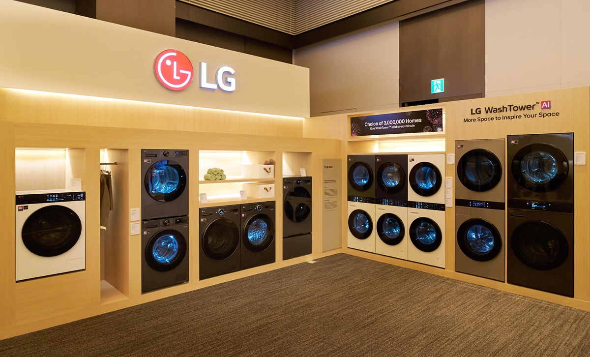 LG ra mắt loạt thiết bị gia dụng ứng dụng AI thấu hiểu từng thị trường bản địa - Tháp giặt sấy LG WashTower với kích thước thu gọn sẽ sớm có mặt tại thị trường châu Á