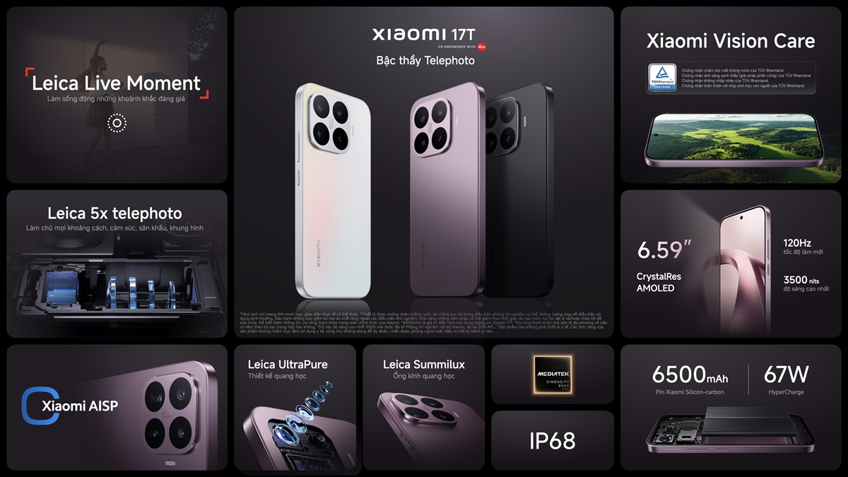 Xiaomi 17T Series ra mắt tại Việt Nam - sở hữu nhiều công nghệ chưa từng có - 2. Xiaomi 17T KSP