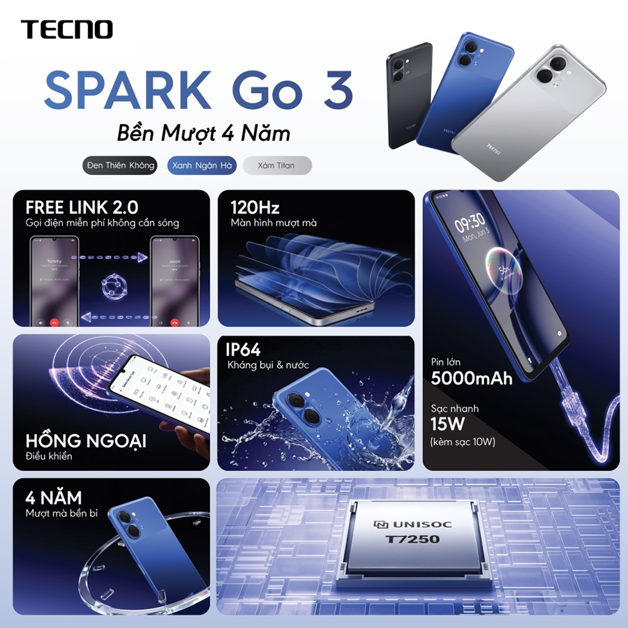 SPARK Go 3 - điện thoại dưới 4 triệu đồng bền bỉ, xử lý thông minh - 20260318 133147