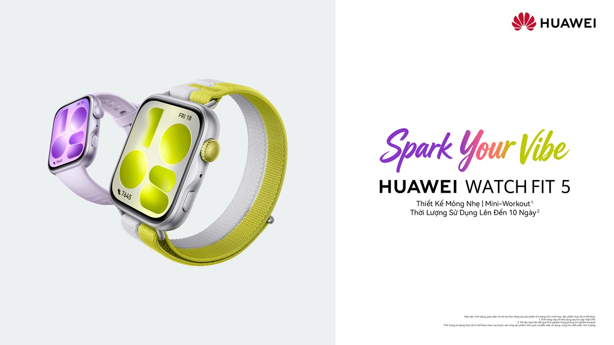 Mở bán HUAWEI WATCH FIT 5 Series - đồng hồ được nâng cấp ấn tượng về thiết kế lẫn tính năng 2 Mở bán HUAWEI WATCH FIT 5 Series - đồng hồ được nâng cấp ấn tượng về thiết kế lẫn tính năng - HUAWEI WATCH FIT 5 Series voi thiet ke thoi thuong hua hen se gay chu y o thi truong Viet Nam