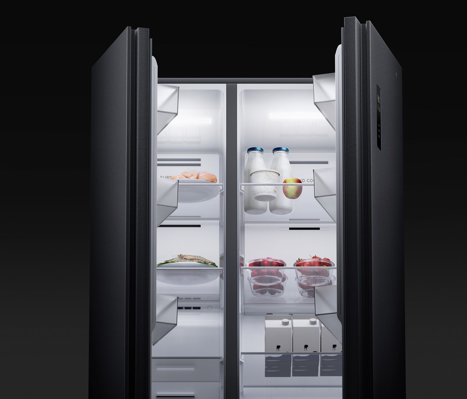 Xiaomi ra dải sản phẩm AIoT và thiết bị gia dụng Mijia mới, hoàn thiện hệ sinh thái gia dụng 11 Xiaomi ra dải sản phẩm AIoT và thiết bị gia dụng Mijia mới, hoàn thiện hệ sinh thái gia dụng - Mijia Refrigerator Side by Side 635L