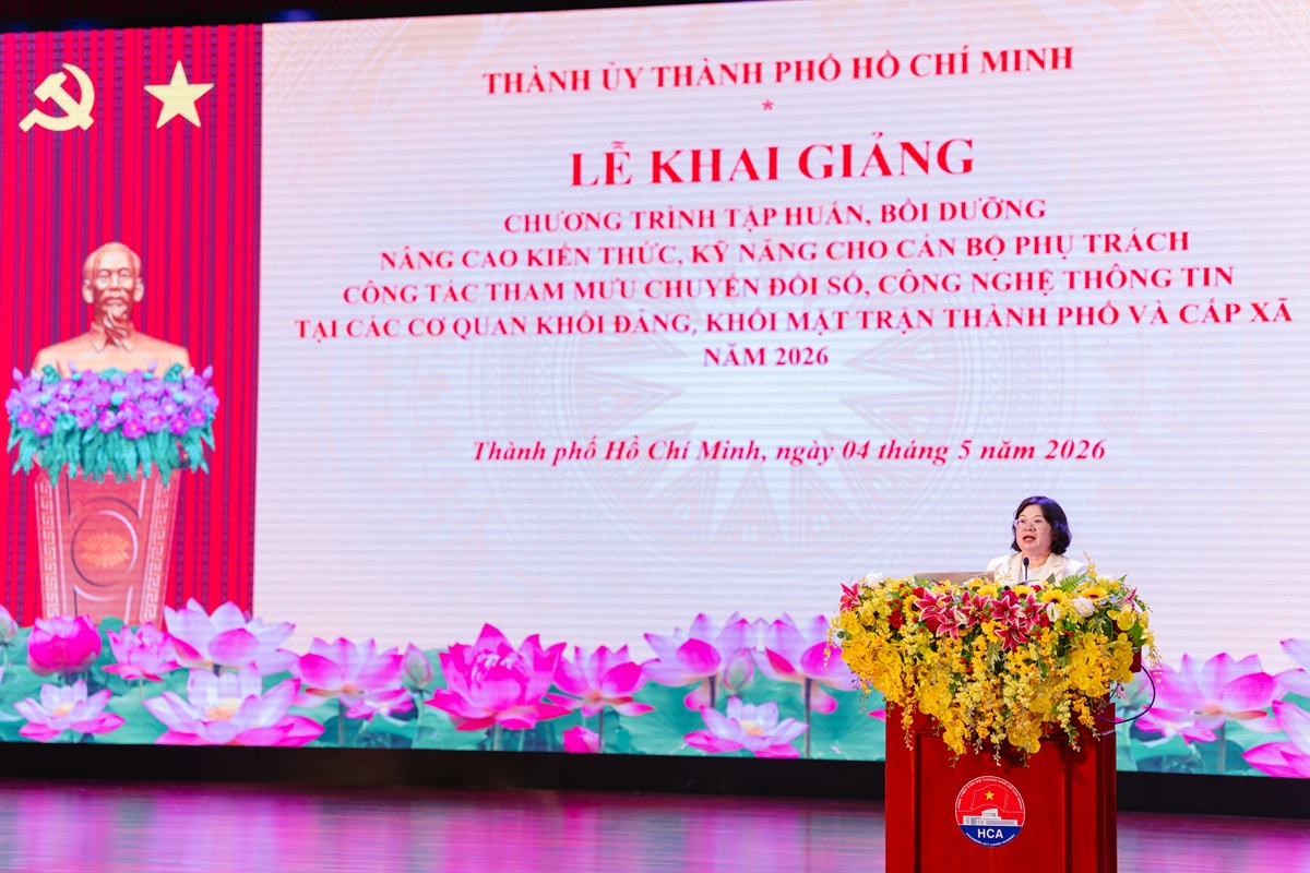 TP.HCM khai giảng Chương trình tập huấn cho 800 cán bộ phụ trách công tác tham mưu chuyển đổi số khối Đảng, Mặt trận và cấp xã - z7789452065262 706771ca7052d31c1907cd09311f98d2