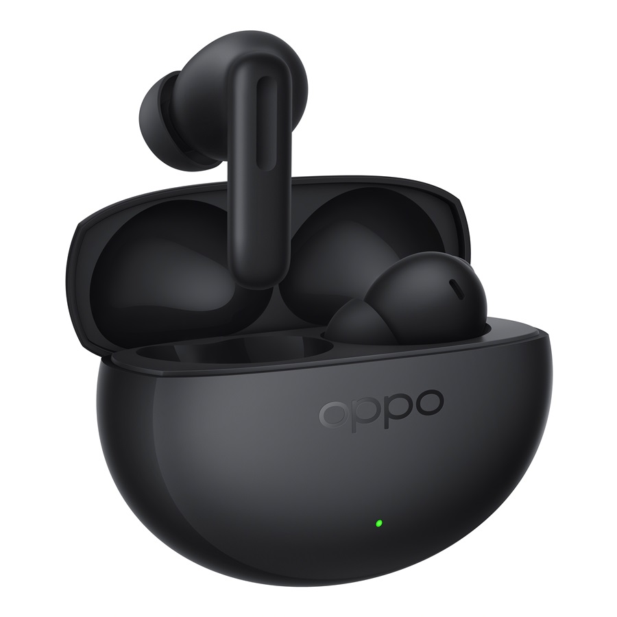 Thêm một lựa chọn âm thanh thông minh, đẳng cấp với tai nghe OPPO Enco Clip2 và Enco Air5 Pro - 爱因斯坦 产品图product images 侧面开盖Side opening lid 黑色black RGB