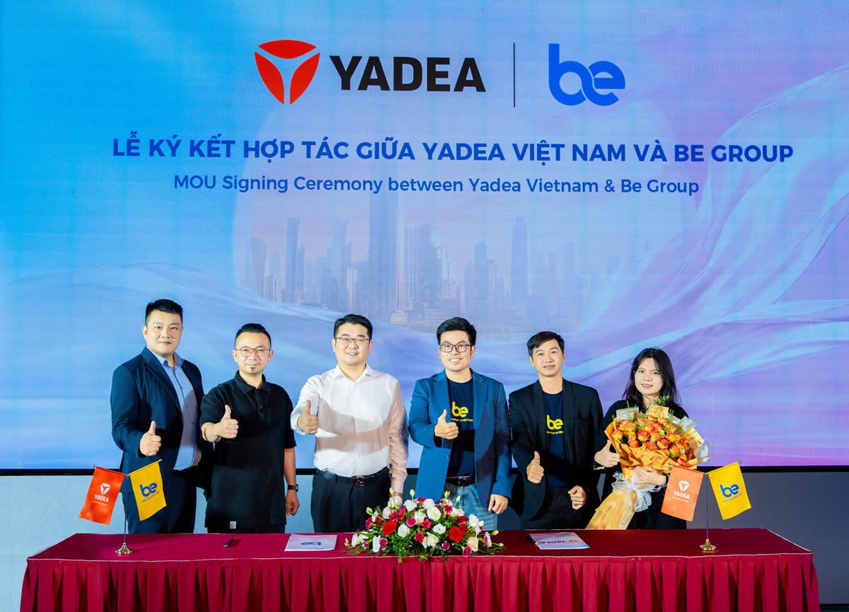 Ra mắt xe điện thông minh YADEA Omee thiết kế phù hợp với học sinh - 2. Le ky ket hop tac giua YADEA Viet Nam va Be Group
