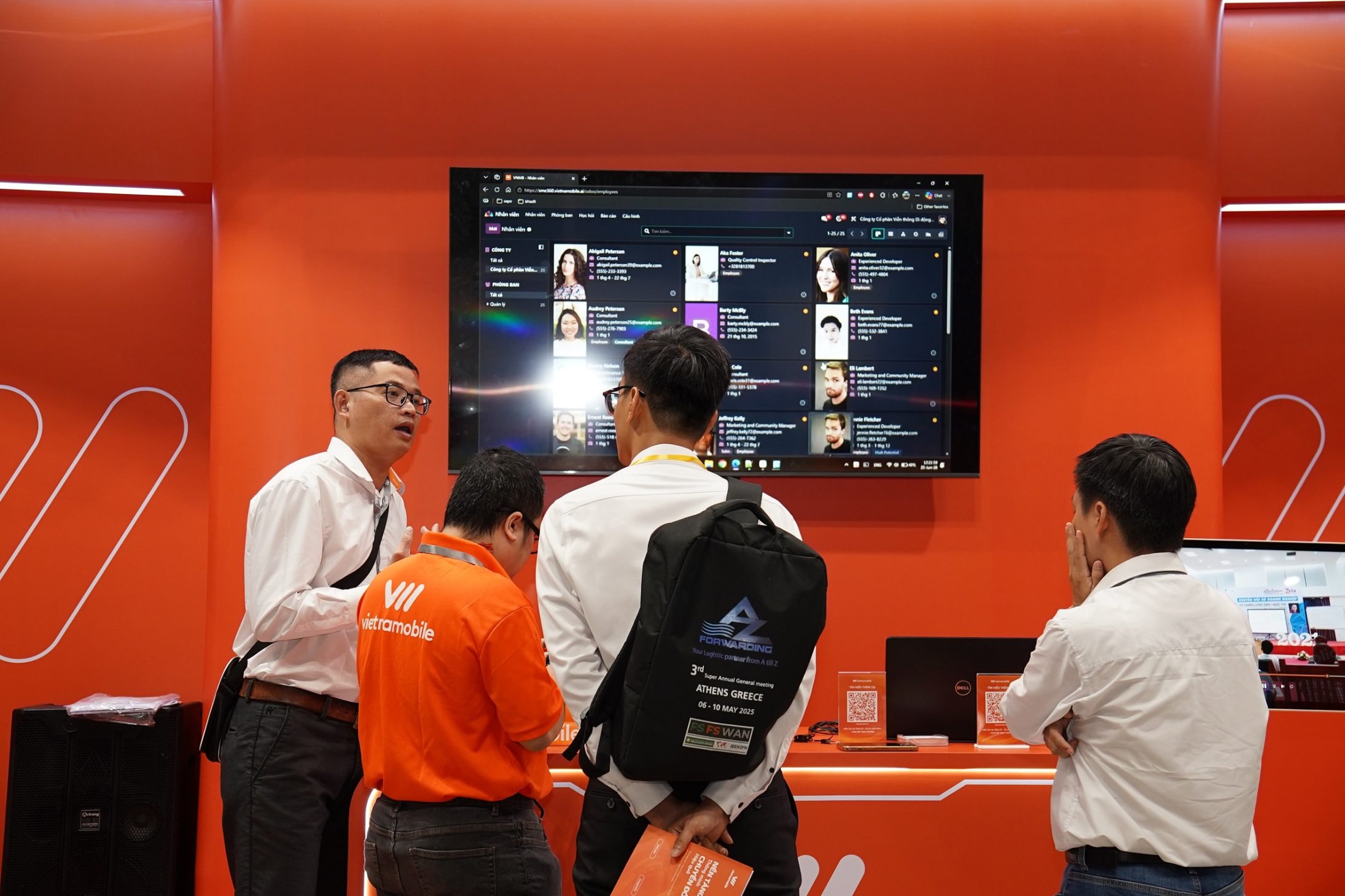 Hệ sinh thái giải pháp số mới dành cho doanh nghiệp của Vietnamobile ra mắt tại Vietnam ICTCOMM 2026 - Ảnh DEMO SP CN Cho Khách hàng