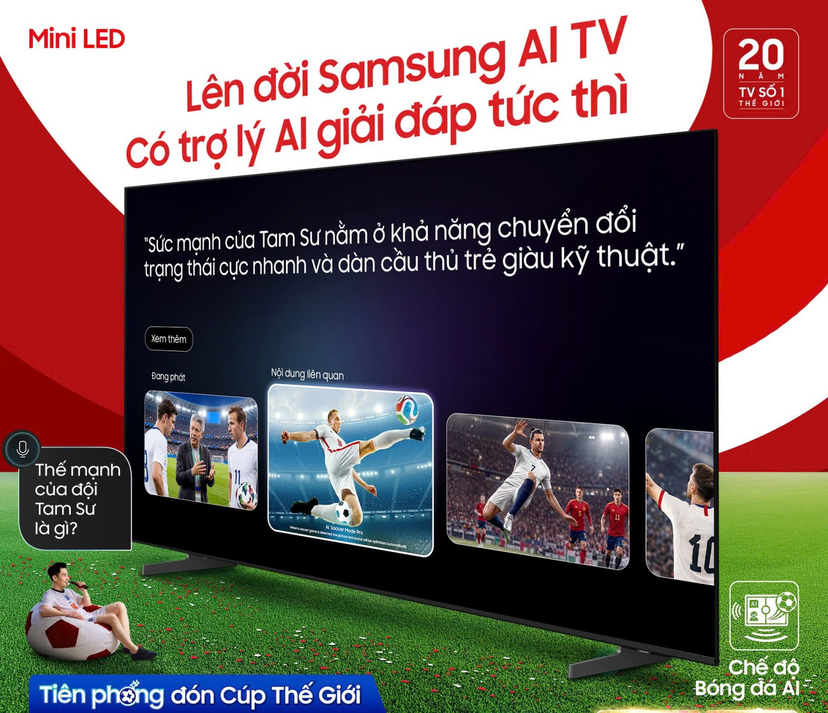 Samsung AI TV với tính năng Vision AI Companion và Chế độ Bóng đá AI, thêm ưu đãi hấp dẫn cho trải nghiệm World Cup 2026 2 Samsung AI TV với tính năng Vision AI Companion và Chế độ Bóng đá AI, thêm ưu đãi hấp dẫn cho trải nghiệm World Cup 2026 - Hinh 5 1