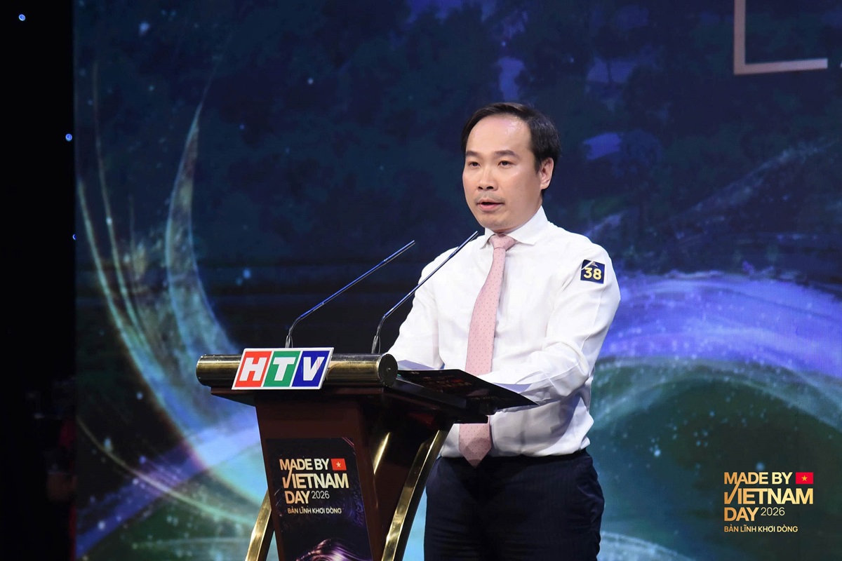 MADE BY VIETNAM DAY – Dấu ấn Thương hiệu Việt 2026 trở lại với tầm vóc, tư duy chiến lược hoàn toàn mới 3 MADE BY VIETNAM DAY – Dấu ấn Thương hiệu Việt 2026 trở lại với tầm vóc, tư duy chiến lược hoàn toàn mới - Ong Dang Tan Duc dai dien Becamex phat bieu