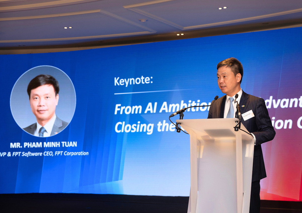 Diễn đàn Doanh nghiệp Việt Nam – Pháp 2026, cùng bàn về chủ đề AI 2 Diễn đàn Doanh nghiệp Việt Nam – Pháp 2026, cùng bàn về chủ đề AI - Ong Pham Minh Tuan Pho Tong giam doc FPT kiem Tong giam doc FPT Software 1