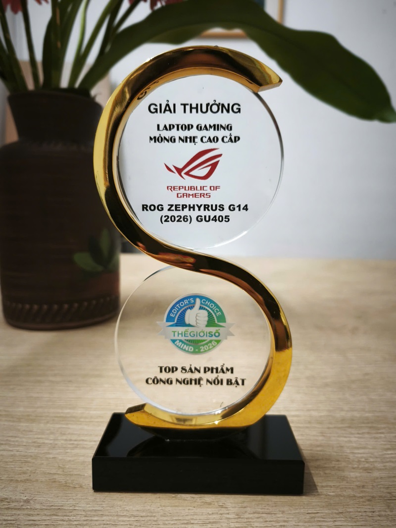 Giải thưởng Editor’s Choice Awards Mid 2026: ROG Zephyrus G14 (2026) GU405- Laptop gaming mỏng nhẹ cao cấp 1 Giải thưởng Editor’s Choice Awards Mid 2026: ROG Zephyrus G14 (2026) GU405- Laptop gaming mỏng nhẹ cao cấp - 1785748829560 2293388118931018808 7441676908612188589 8a64180fef93ae56fc7d33889dede926