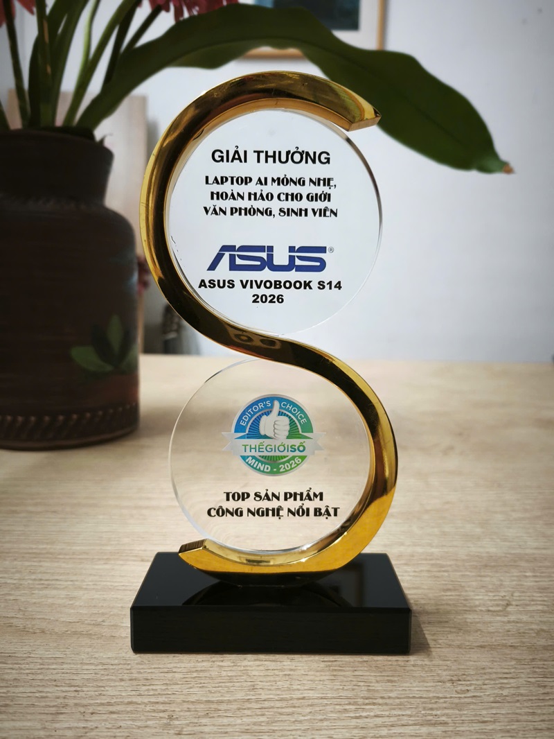 Giải thưởng Editor's Choice Awards Mid 2026: ASUS Vivobook S14 2026 - Laptop AI mỏng nhẹ, hoàn hảo cho giới văn phòng, sinh viên 1 Giải thưởng Editor's Choice Awards Mid 2026: ASUS Vivobook S14 2026 - Laptop AI mỏng nhẹ, hoàn hảo cho giới văn phòng, sinh viên - 1785748829627 2293388118931018808 7441676908612188589 f9d3a05d70014d1582dad9990408b10e
