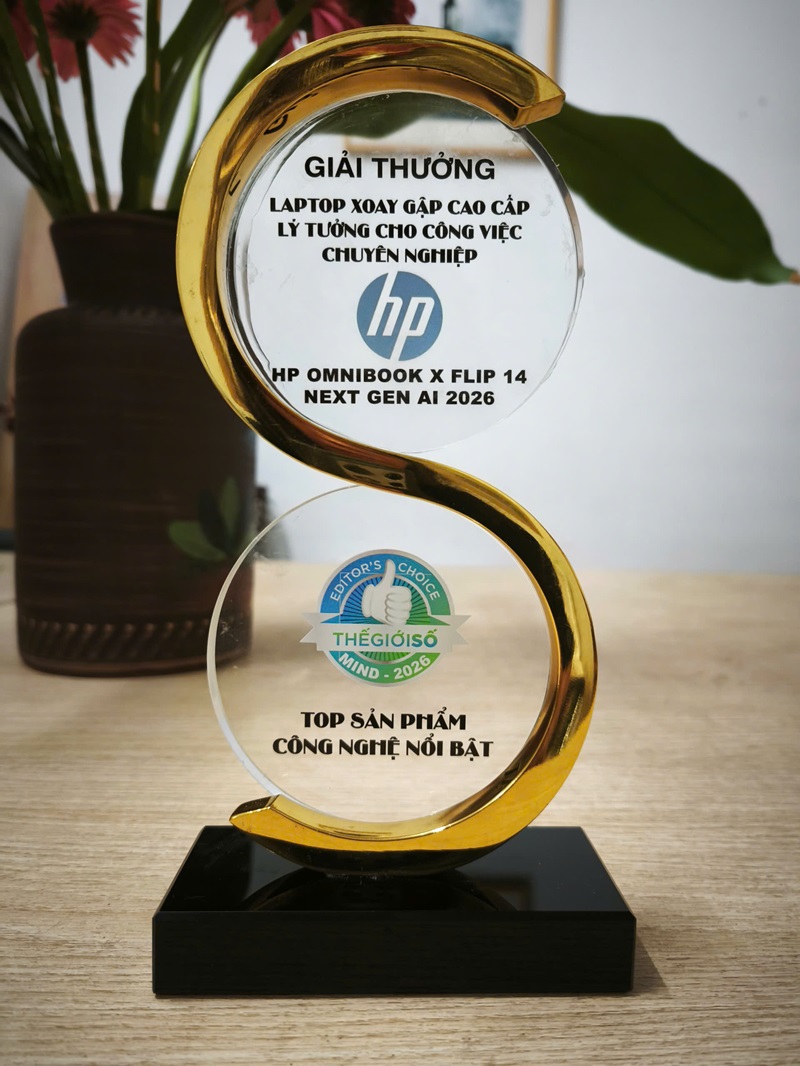Giải thưởng Editor’s Choice Awards Mid 2026: HP OmniBook X Flip 14 Next Gen AI 2026 - Laptop xoay gập cao cấp lý tưởng cho công việc chuyên nghiệp 1 Giải thưởng Editor’s Choice Awards Mid 2026: HP OmniBook X Flip 14 Next Gen AI 2026 - Laptop xoay gập cao cấp lý tưởng cho công việc chuyên nghiệp - 1785748829766 2293388118931018808 7441676908612188589 78ef03473213c3ab54d9e9d4c80dbc56