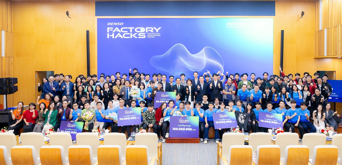 Mở đăng ký cuộc thi DENSO Factory Hacks 2026: Tìm kiếm giải pháp AI và dữ liệu giải quyết bài toán ngành sản xuất 1 Mở đăng ký cuộc thi DENSO Factory Hacks 2026: Tìm kiếm giải pháp AI và dữ liệu giải quyết bài toán ngành sản xuất - Chung ket 2025 anh chung hoi truong