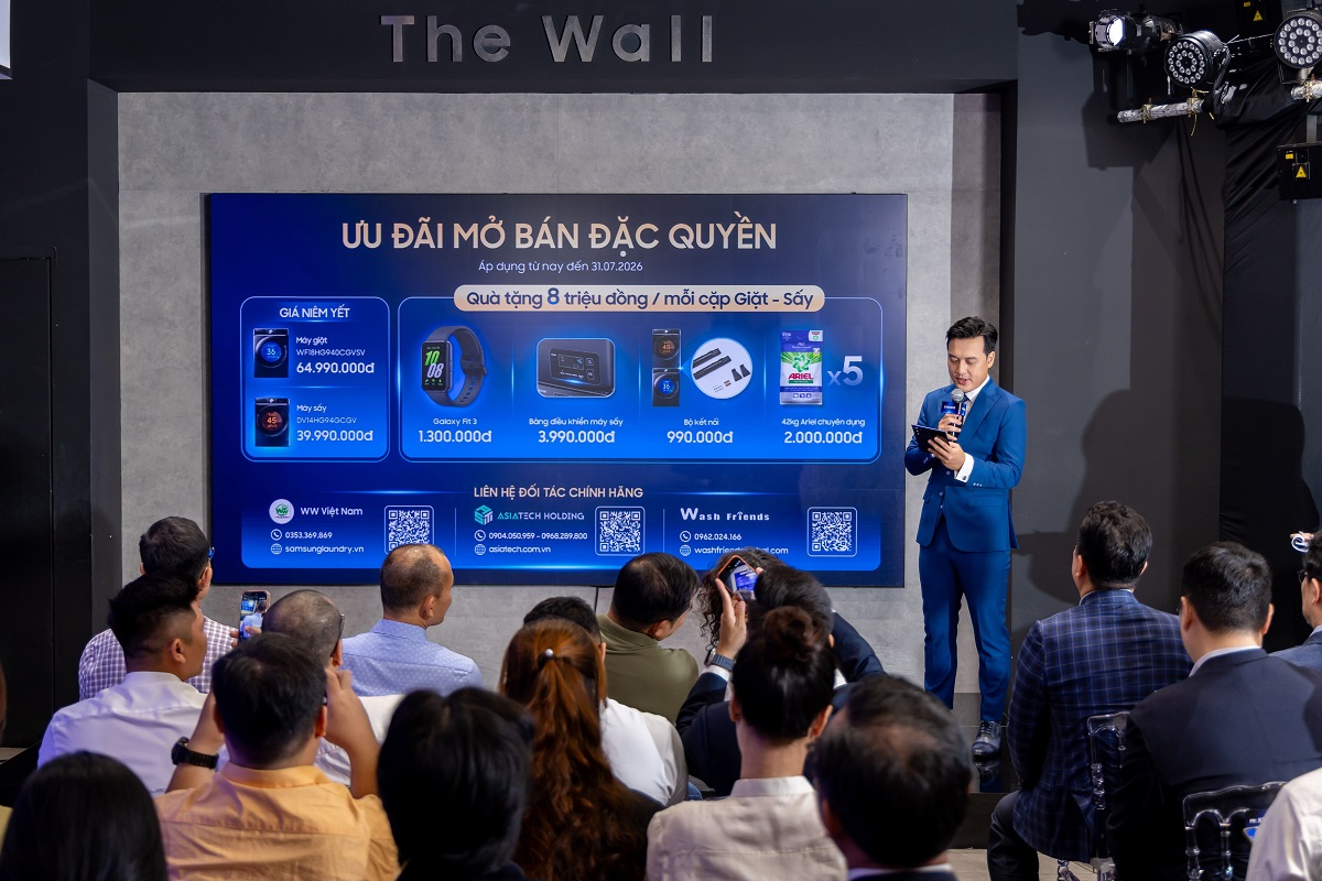 Samsung ra mắt giải pháp giặt sấy công nghiệp, ưu đãi cho đối tác doanh nghiệp 3 Samsung ra mắt giải pháp giặt sấy công nghiệp, ưu đãi cho đối tác doanh nghiệp - FU 7821