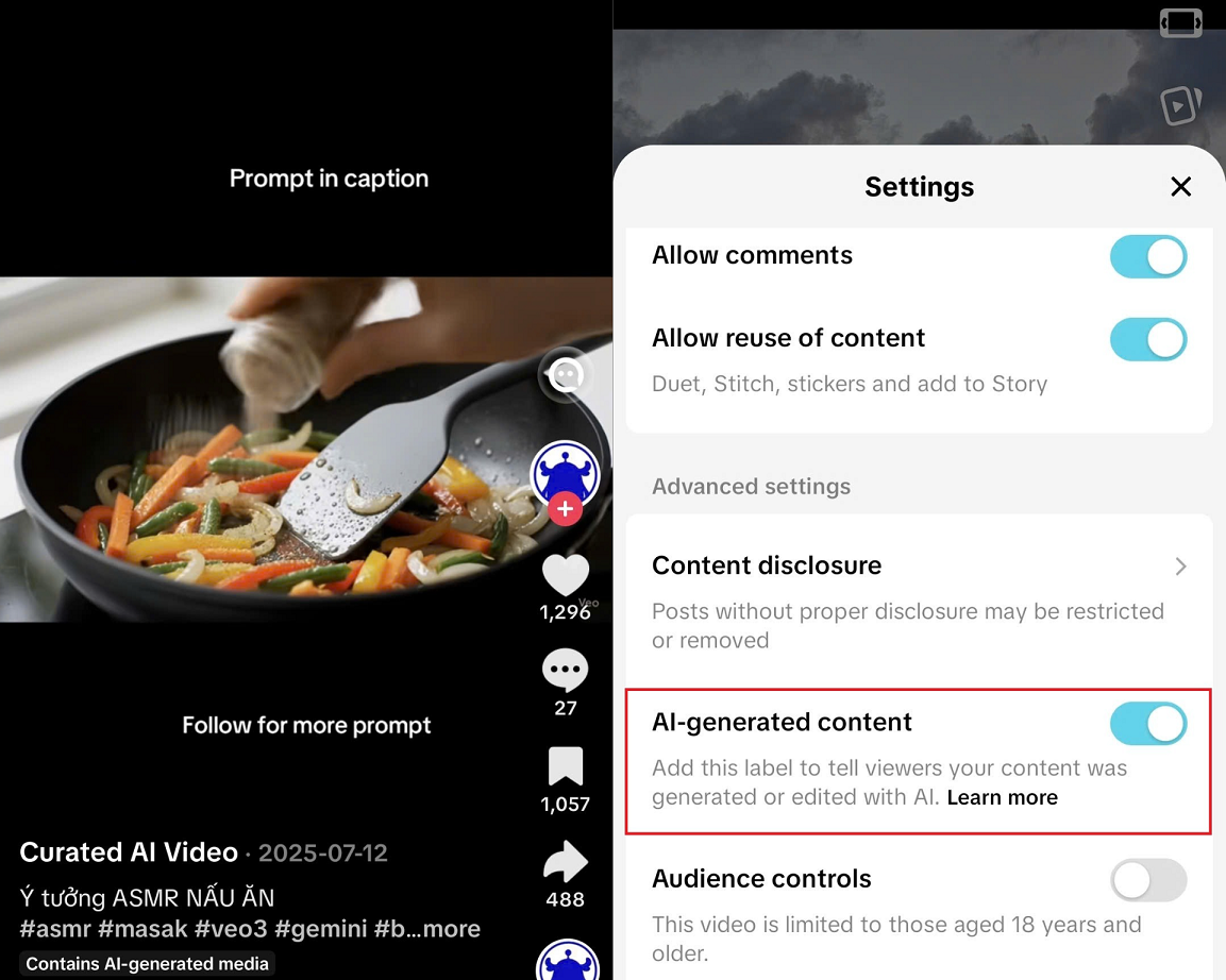 TikTok tăng cường giải pháp giúp người dùng nhận diện nội dung do AI tạo - Gan nhan AI