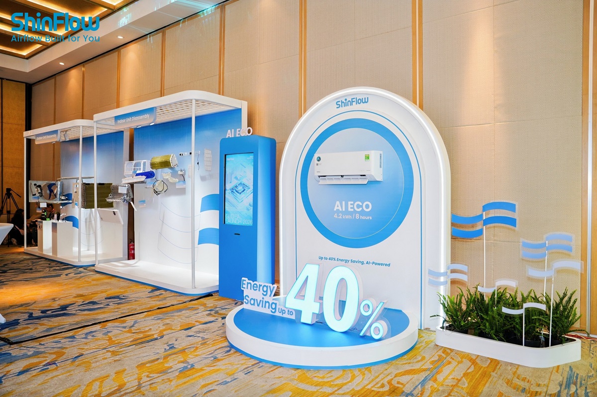 ShinFlow gia nhập thị trường Việt Nam, ra mắt máy lạnh I-Series Smart Inverter tiết kiệm 40% điện 1 ShinFlow gia nhập thị trường Việt Nam, ra mắt máy lạnh I-Series Smart Inverter tiết kiệm 40% điện - Image 20260705143635 850 3