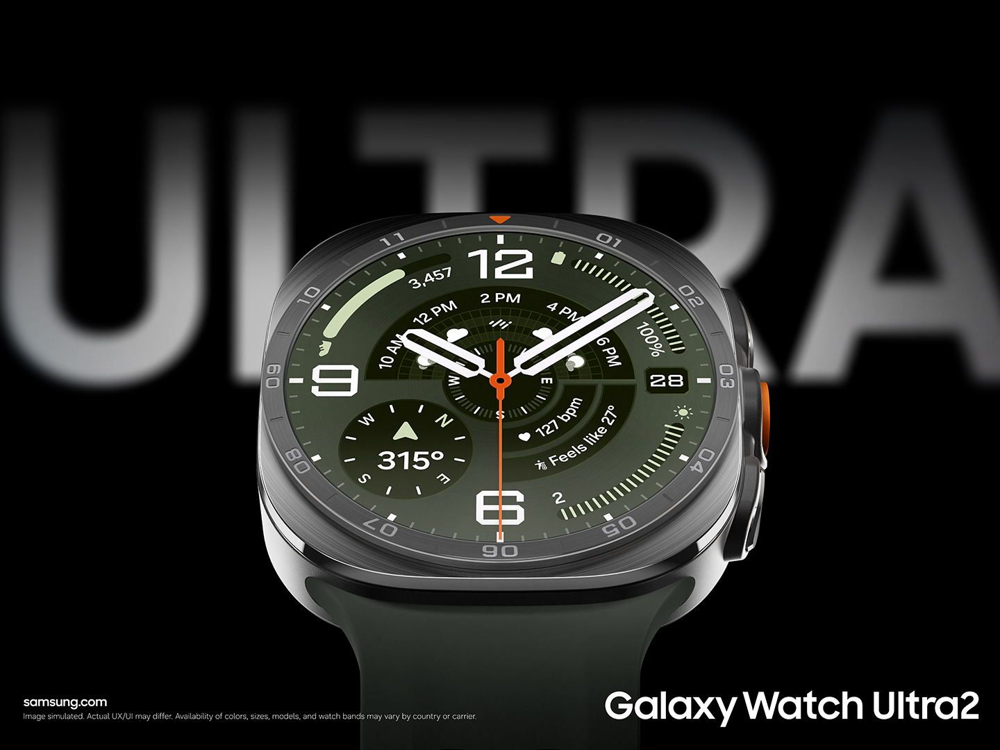 Samsung Galaxy Ultra2 và Galaxy Watch9, tăng cường AI chăm sóc sức khỏe 1 Samsung Galaxy Ultra2 và Galaxy Watch9, tăng cường AI chăm sóc sức khỏe - Watch Ultra2 Main KV