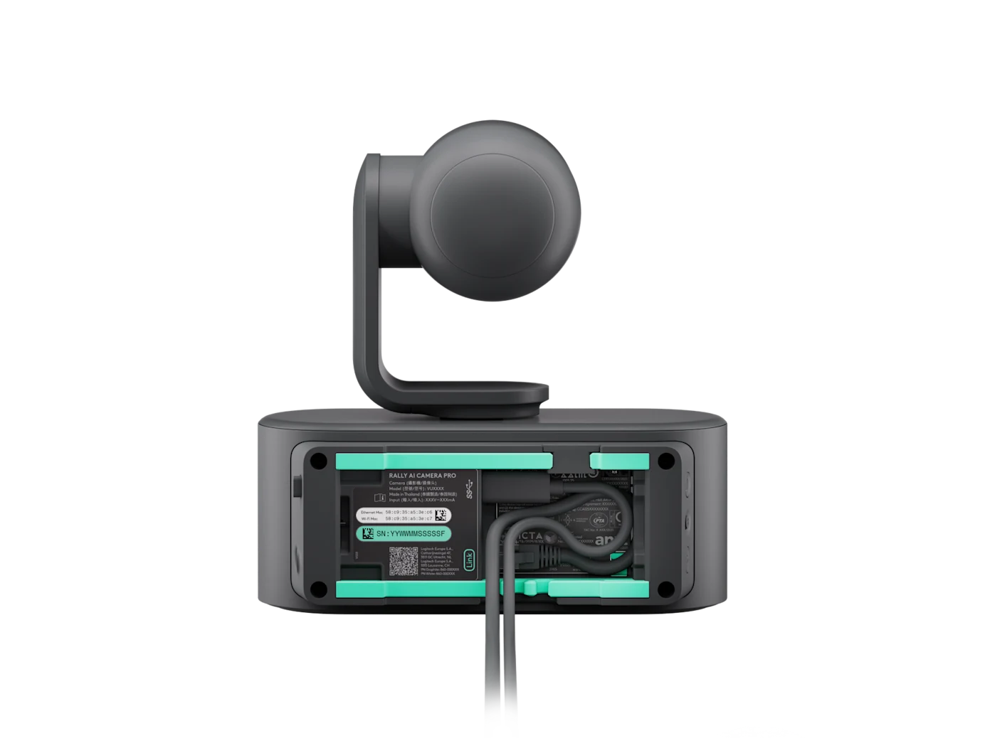 Logitech ra mắt dòng camera hội nghị thông minh Rally AI, có khả năng “tàng hình” - rally ai camera pro graphite back 04