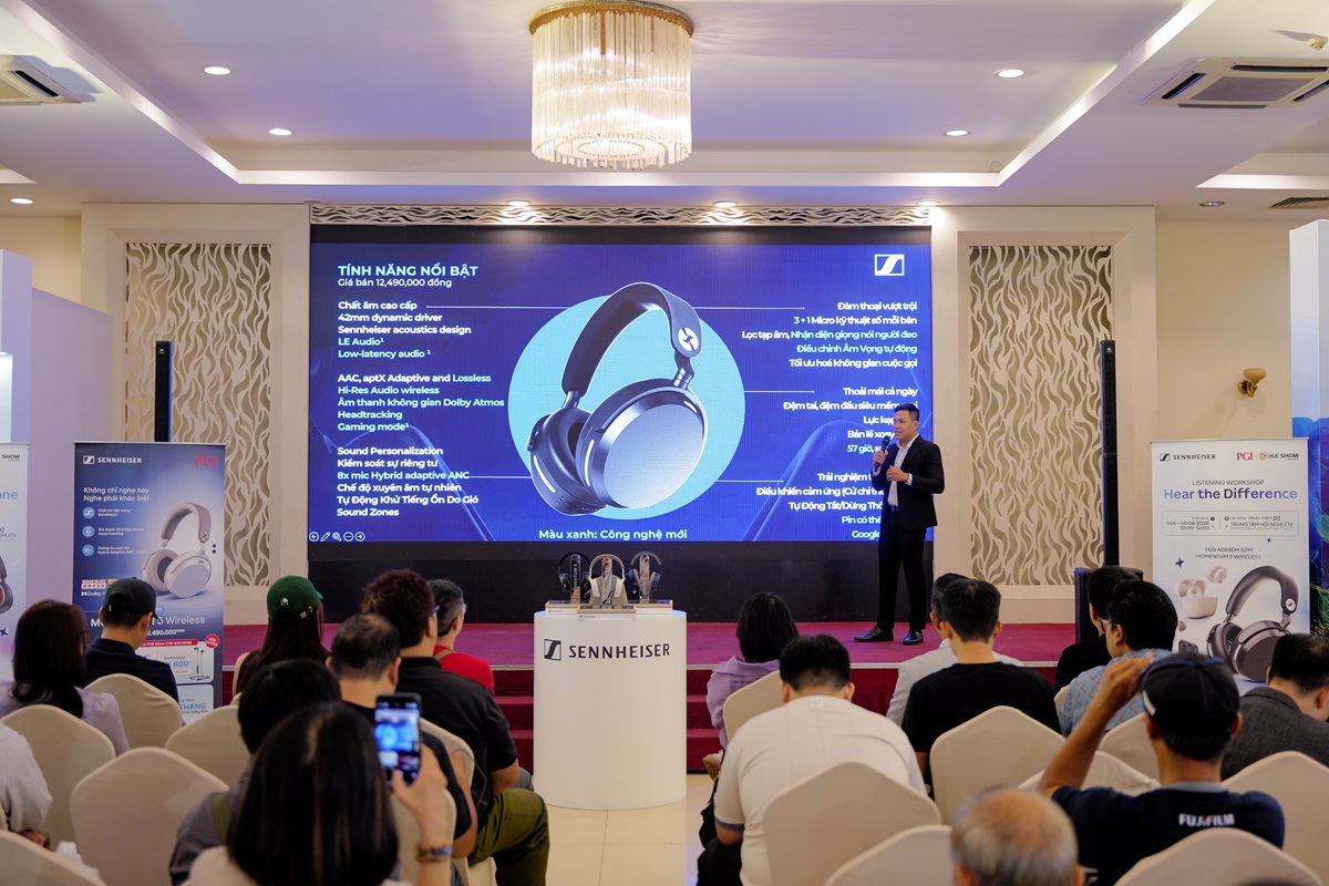 Sennheiser MOMENTUM 5 Wireless - phiên bản toàn diện nhất chính thức ra mắt tại Việt Nam - Copy of Workshop ra mat MOMENTUM 5