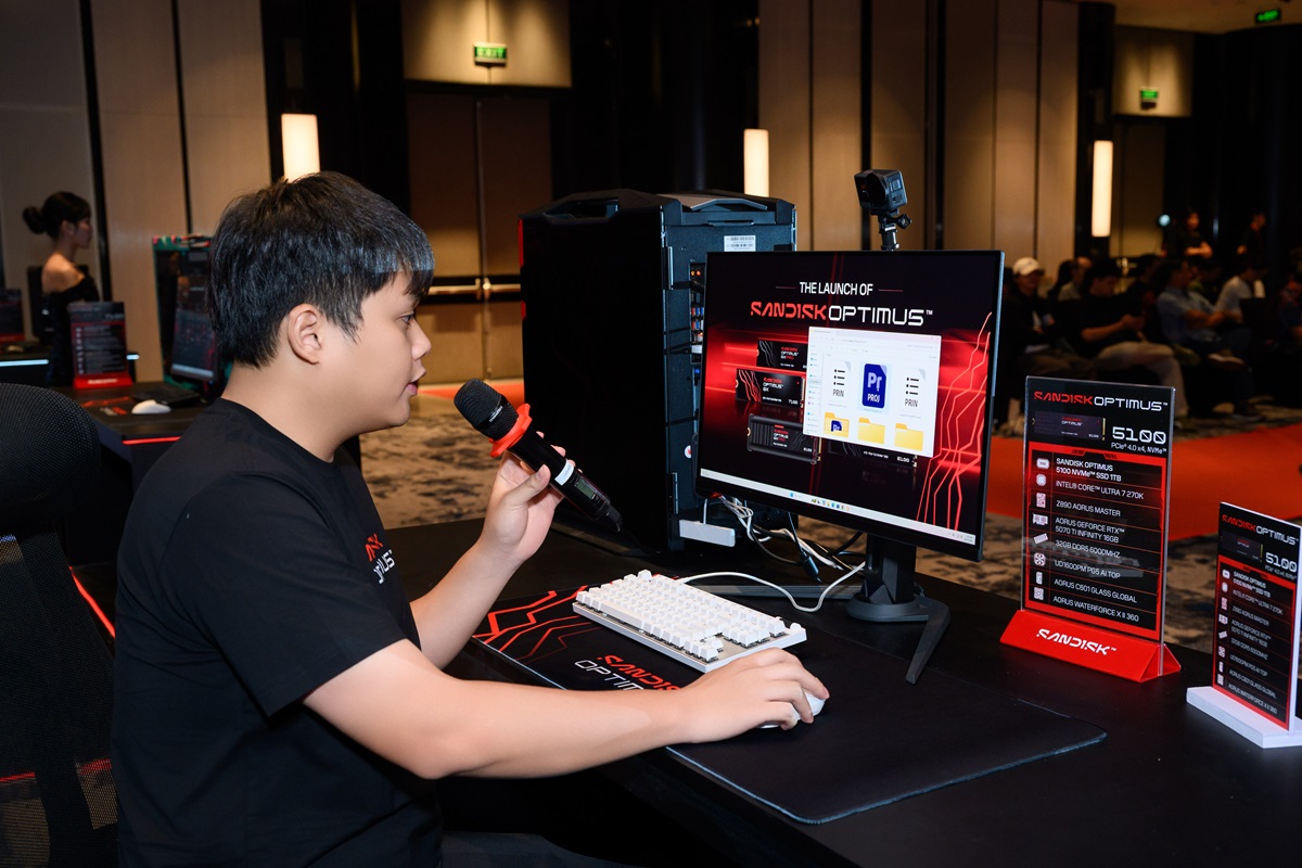 Dòng SSD gắn trong SANDISK Optimus đã sẵn sàng cho giới game thủ, nhà sáng tạo chuyên nghiệp Việt Nam 4 Dòng SSD gắn trong SANDISK Optimus đã sẵn sàng cho giới game thủ, nhà sáng tạo chuyên nghiệp Việt Nam - NZF 8659