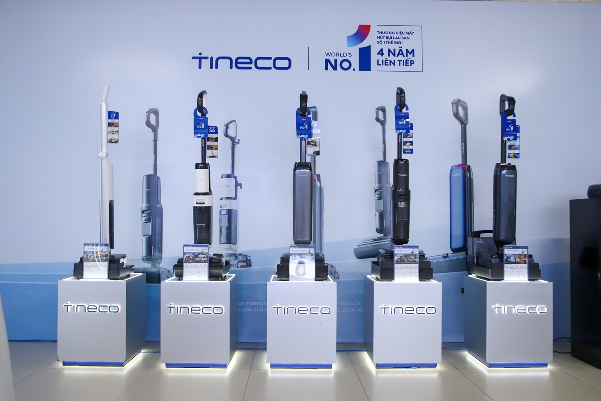 Tineco dẫn đầu trong ngành hàng máy lau sàn khô ướt tại Việt Nam - San pham Tineco