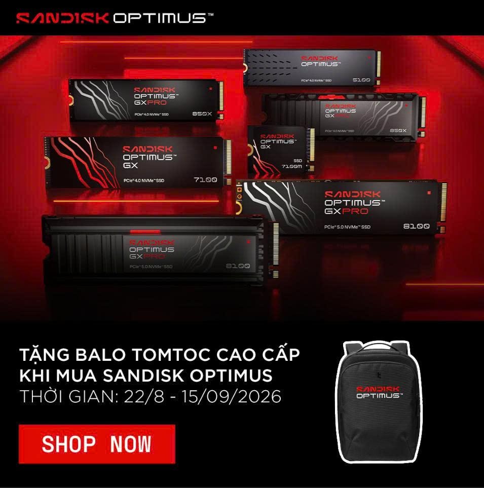 Dòng SSD gắn trong SANDISK Optimus đã sẵn sàng cho giới game thủ, nhà sáng tạo chuyên nghiệp Việt Nam 5 Dòng SSD gắn trong SANDISK Optimus đã sẵn sàng cho giới game thủ, nhà sáng tạo chuyên nghiệp Việt Nam - image 49