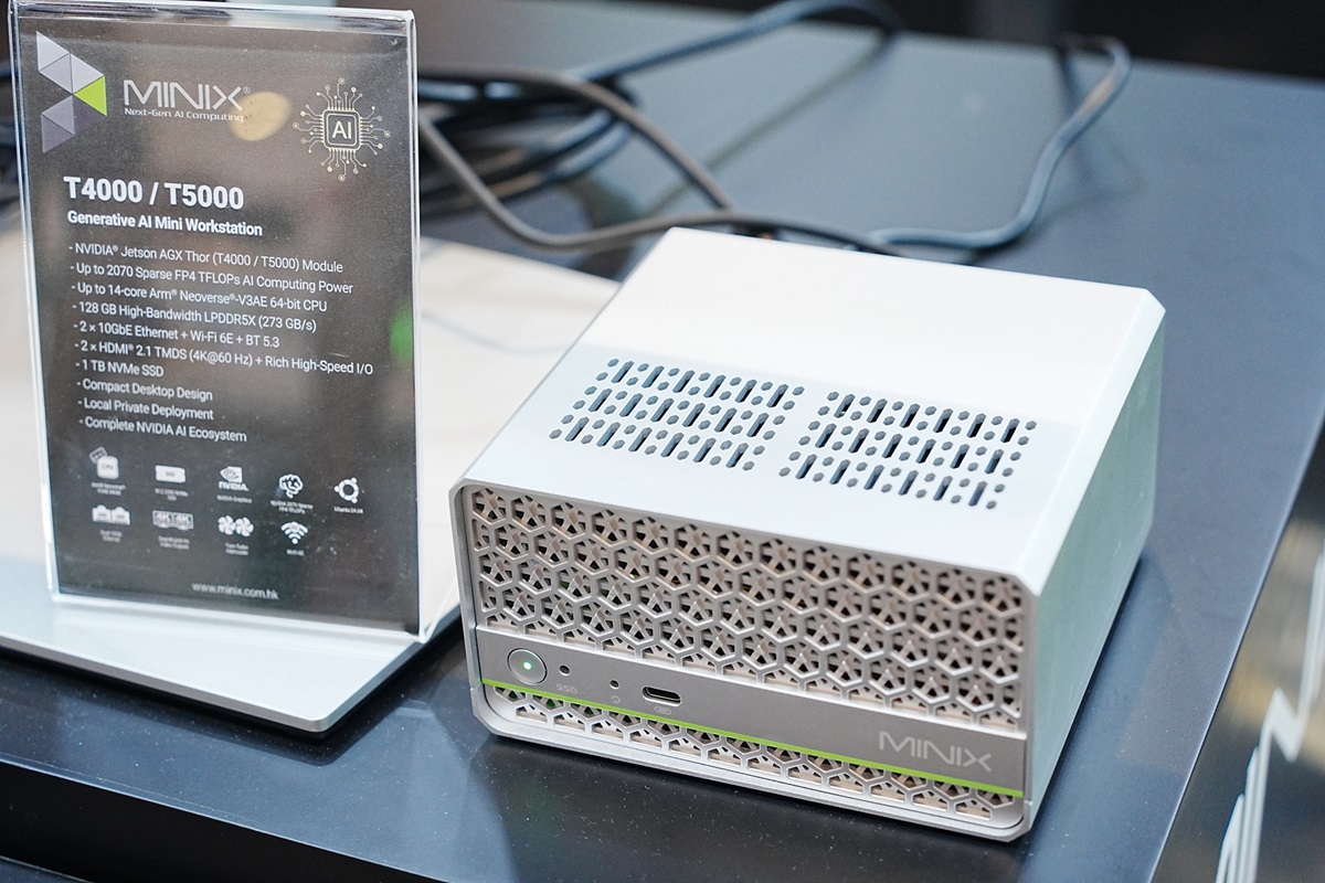 MINIX trình làng loạt máy trạm AI mini hiệu năng cao - Minix T4000 T5000 Generative AI Mini Workstation