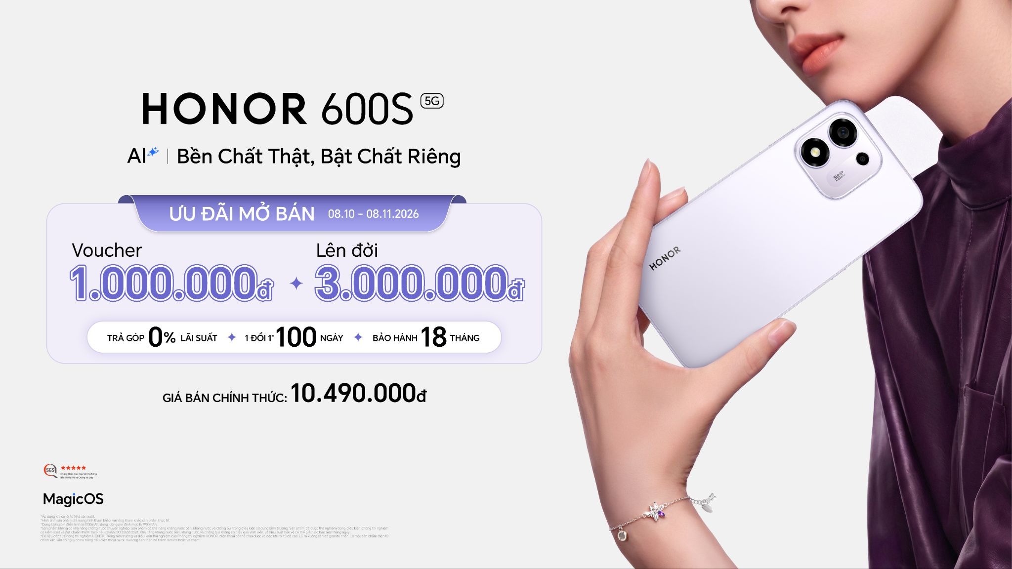 Ra mắt HONOR 600S, thách thức quăng đập và ngâm nước, nút AI chuyên dụng, pin dài lâu 8 Ra mắt HONOR 600S, thách thức quăng đập và ngâm nước, nút AI chuyên dụng, pin dài lâu - image 28
